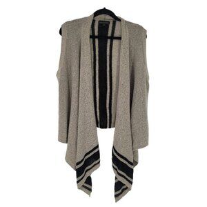 Banana republic womens medium open front draped water fall cardigan wool alpaca